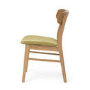 Elegant Fabric Dining Chair With Cushioned Seat
