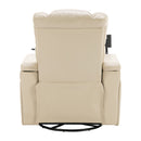 270 Degree Swivel Power Recliner With Tray Table, Phone Holder, Cup Holder, USB Port