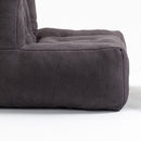 Modern Indoor Fluffy Bean Bag Chair With Memory Foam And Ottoman, Super Soft