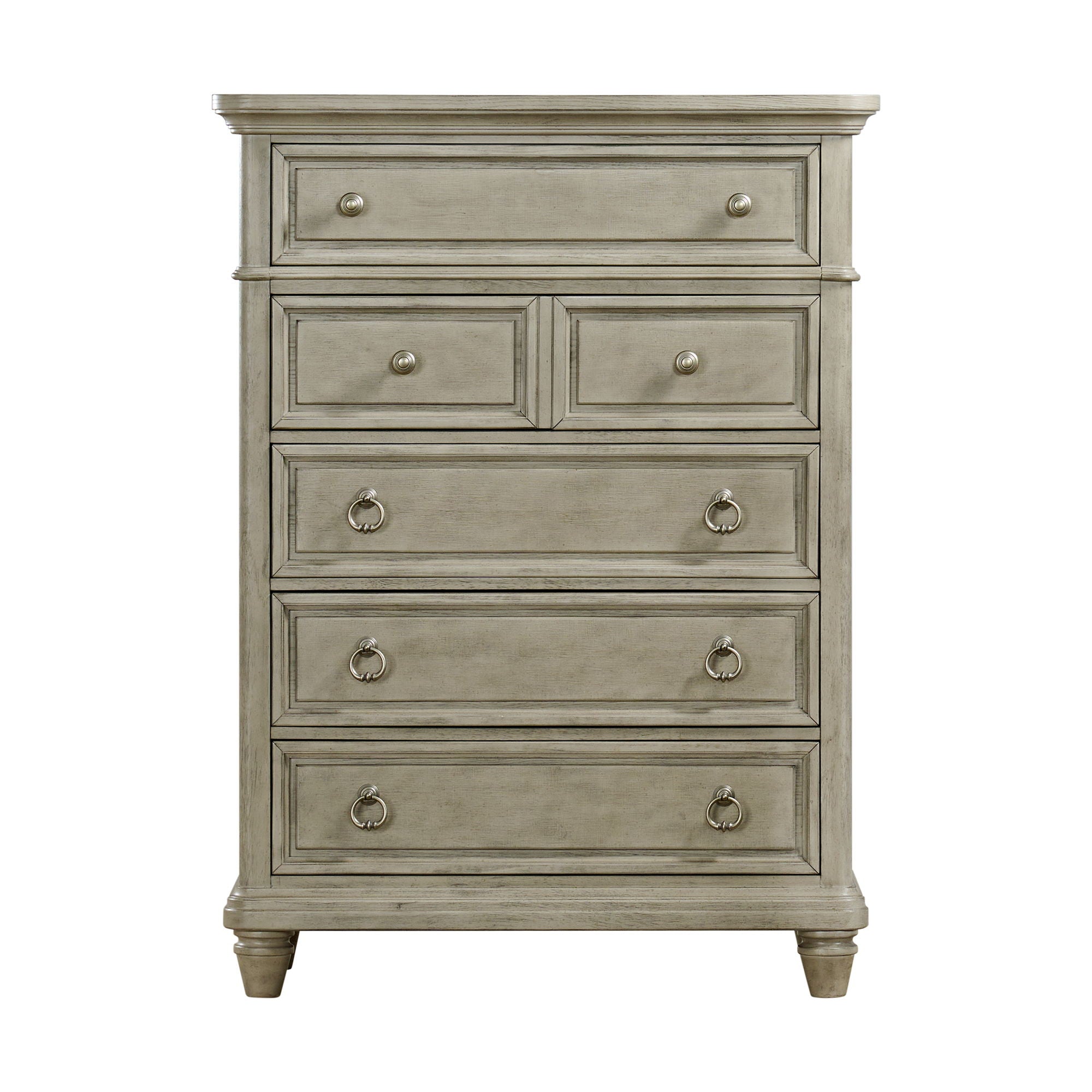 Whit-Ash - 5-Drawer Chest - Light Gray - Atlantic Fine Furniture Melbourne FL