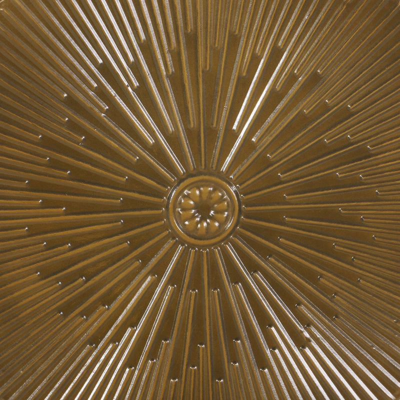 Langseth - Iron Sunburst Side Table Modern Design