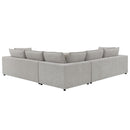 Marisa - Modular RF Loveseat With 2 Pillows - Beige Boucle