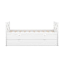 Multi-Functional Daybed with Drawers and Trundle, White