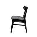 Modern Dining Chair With Upholstered Seat And Wood Frame