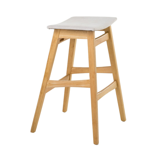Modern Bar Stool Set With Upholstered Seating