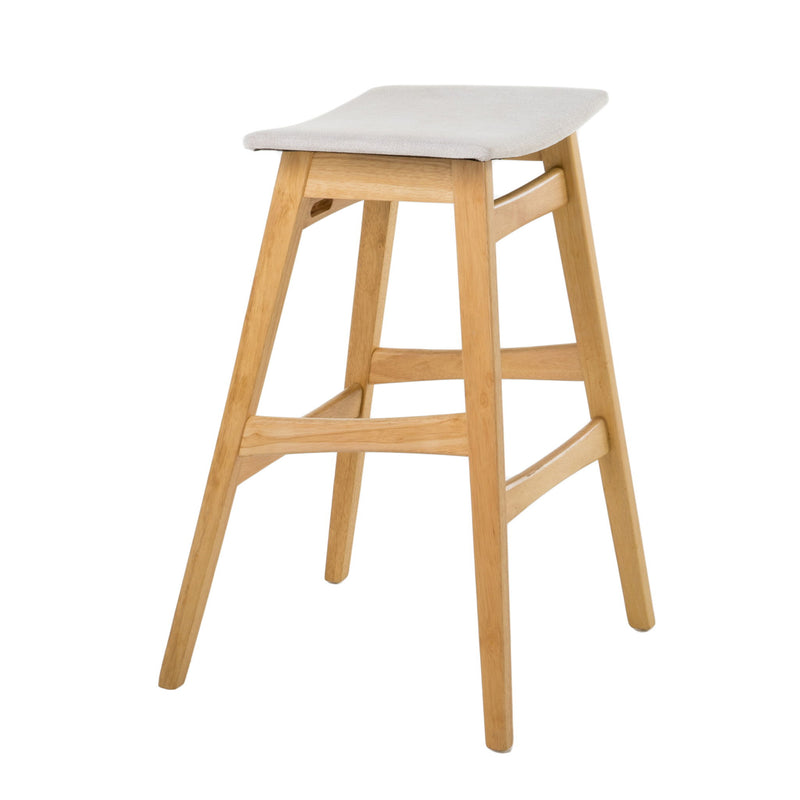 Modern Bar Stool Set With Upholstered Seating