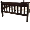 Platform Bed, Mattress Foundation Sleigh Bed With Headboard, Footboard, Slat Support