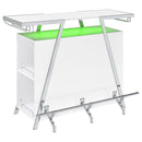 Araceli - Freestanding LED Home Bar Cabinet - White High Gloss - Atlantic Fine Furniture Inc