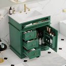 Freestanding Bathroom Vanity With Sink, Soft Closing Door, Tip Out Drawer