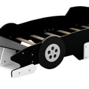 Race Car-Shaped Platform Bed With Wheels