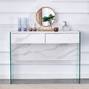 Environmental Protection Minimalist Dresser, Desk, Desktop Computer Desk, With Double Drawer Storage Space, Simple Home, Perfect For Various Styles - White