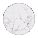 Round Table With Sintered Stone Top And Sturdy Metal Frame