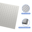 Modern 10" Square Rainfall Shower Head & Stainless Steel Wall Or Ceiling Mount Luxury Spa Shower Panel