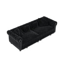 3 In 1 Convertible Sleeper Sofa Bed With Movable Ottoman