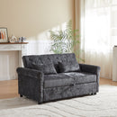Loveseat Sofa Bed, Pull - Out Couch Sleeper & 2 Pillows
