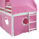 Loft Bed With Slide Tent And Tower Fun Playhouse Design