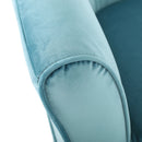 Zeniqua - Upholstered Velvet Swivel Chair With Loose Cover