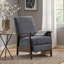 Wide Wood Hand Manual Club Recliner