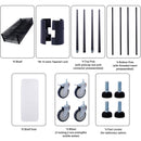 6 Tier 6000Lbs Capacity Nsf Metal Shelf Wire Shelving Unit, Heavy Duty Adjustable Storage Rack With Wheels & Shelf Liners For Commercial Grade Utility Steel Storage Rack