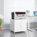 Home Office Printer Stand With Wheels And File Cabinet
