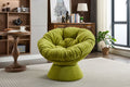 Oversized Swivel Accent Chair, 360 Swivel Barrel Chair, Papasan Chair For Living Room Bedroom