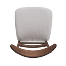 Modern Dining Chair With Upholstered Seat And Wood Frame