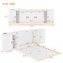 Murphy Bed With Shelves, Cabinets And USB Ports