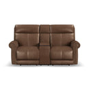 Alexander - Power Reclining Loveseat With Console, Power Headrest & Lumbar