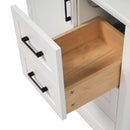 Modern Bathroom Vanity With Ceramic Sink, Solid Frame And Storage Solutions