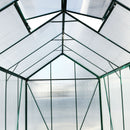 Polycarbonate Greenhouse, Heavy Duty Outdoor Aluminum Walk-In Green House Kit With Rain Gutter, Vent And Door For Backyard Garden