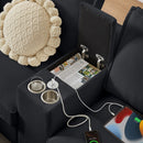 Modern U-Shaped Sectional Sofa Bed With Storage