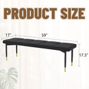 Multifunctional Shoe Bench With Faux Cushion - Black