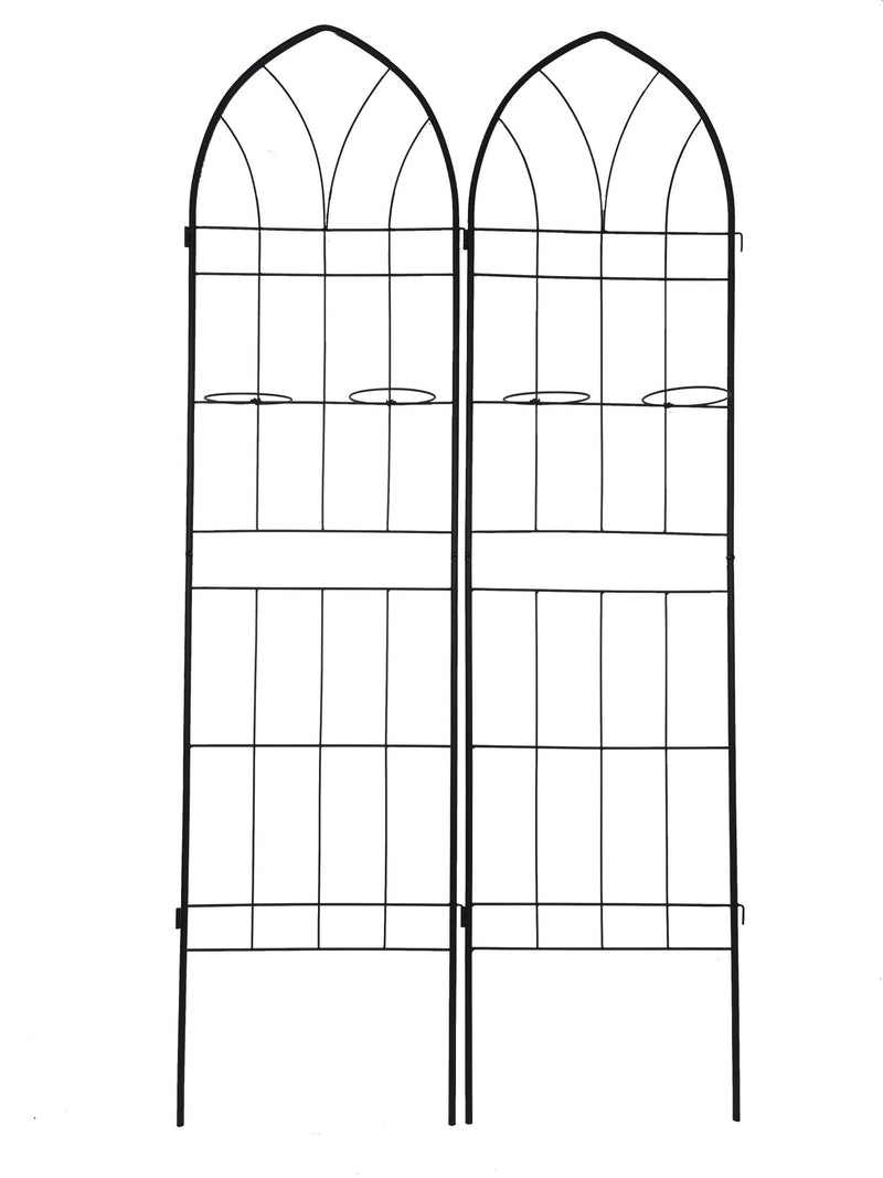 Metal Garden Trellis Rustproof Trellis For Climbing Plant, Outdoor Flower Support