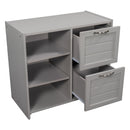 Loft Low Bed With Cabinets, Shelves And Slide