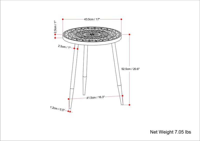 Sherbourne - Side Table - Gray