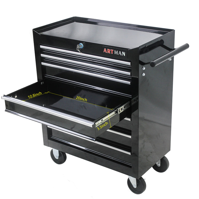 Multifunctional Tool Cart With Wheels And Drawers