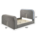 Shelyn - Bed With Led, TV Stand, Fireplace & Bluetooth