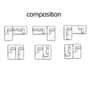 Modular Corner Sofa With Soft Linen Fabric