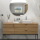 Modern European Style Ceramic Rectangular Vessel Bathroom Sink