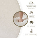 Accent Chair With Birch Wood Legs - White