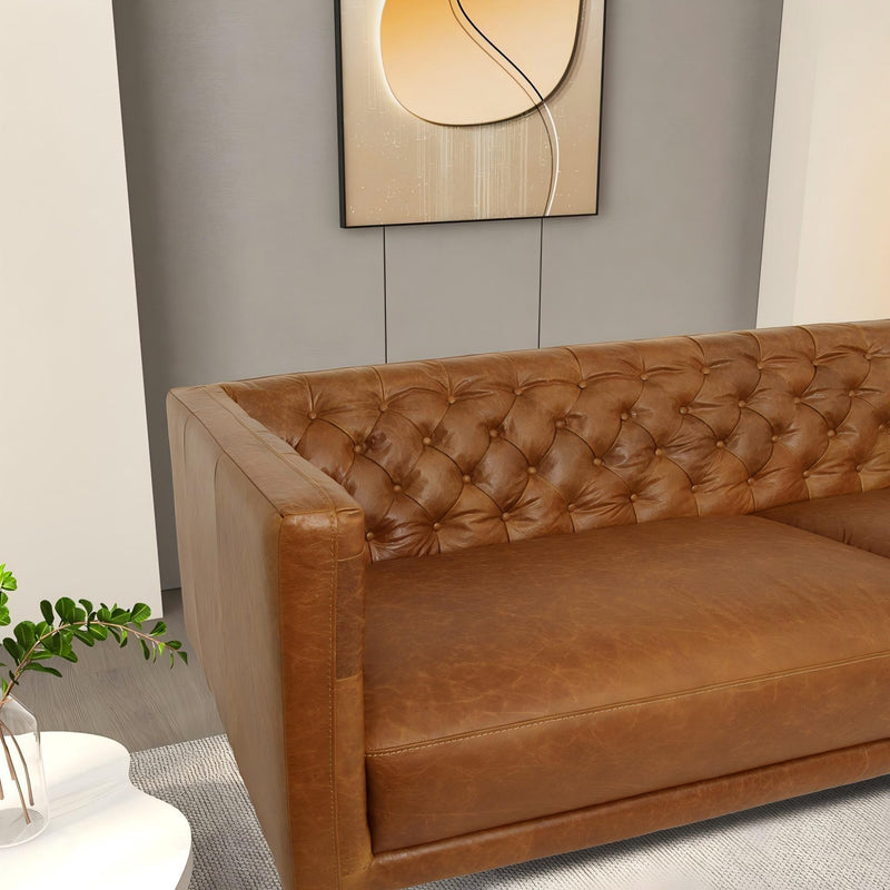 Vermont - Waxy Sofa - Cognac