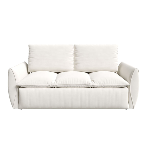 Pull Out Sofa Bed, 3 Seat Convertible Sleeper Sofa With 2 In 1 Pillow And Blanket Set