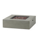 Modern 50,000 Btu Square Fire Table With Propane Tank