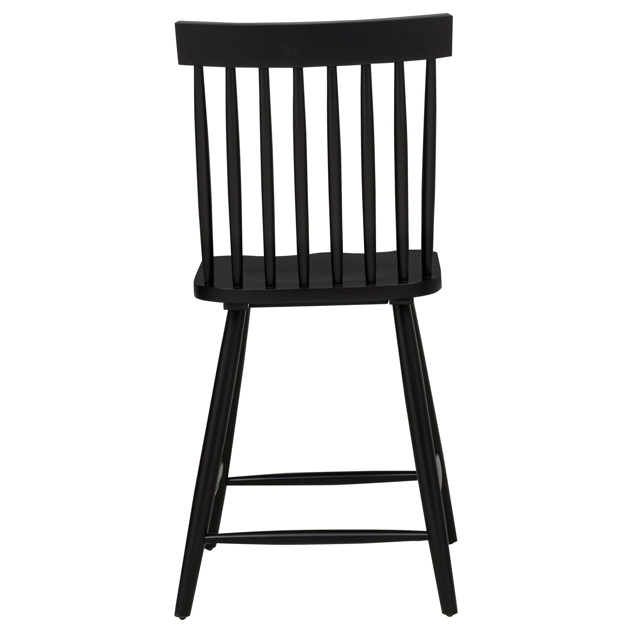 Andrews Windsor Counter Height Dining Side Chair Black (Set of 2) - Atlantic Fine Furniture Melbourne FL