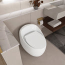 Modern Egg Shape Toilet 1.28 Gpf Single Flush Ceramic