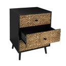 3 Drawer Cabinet, Suitable For Bedroom - Black