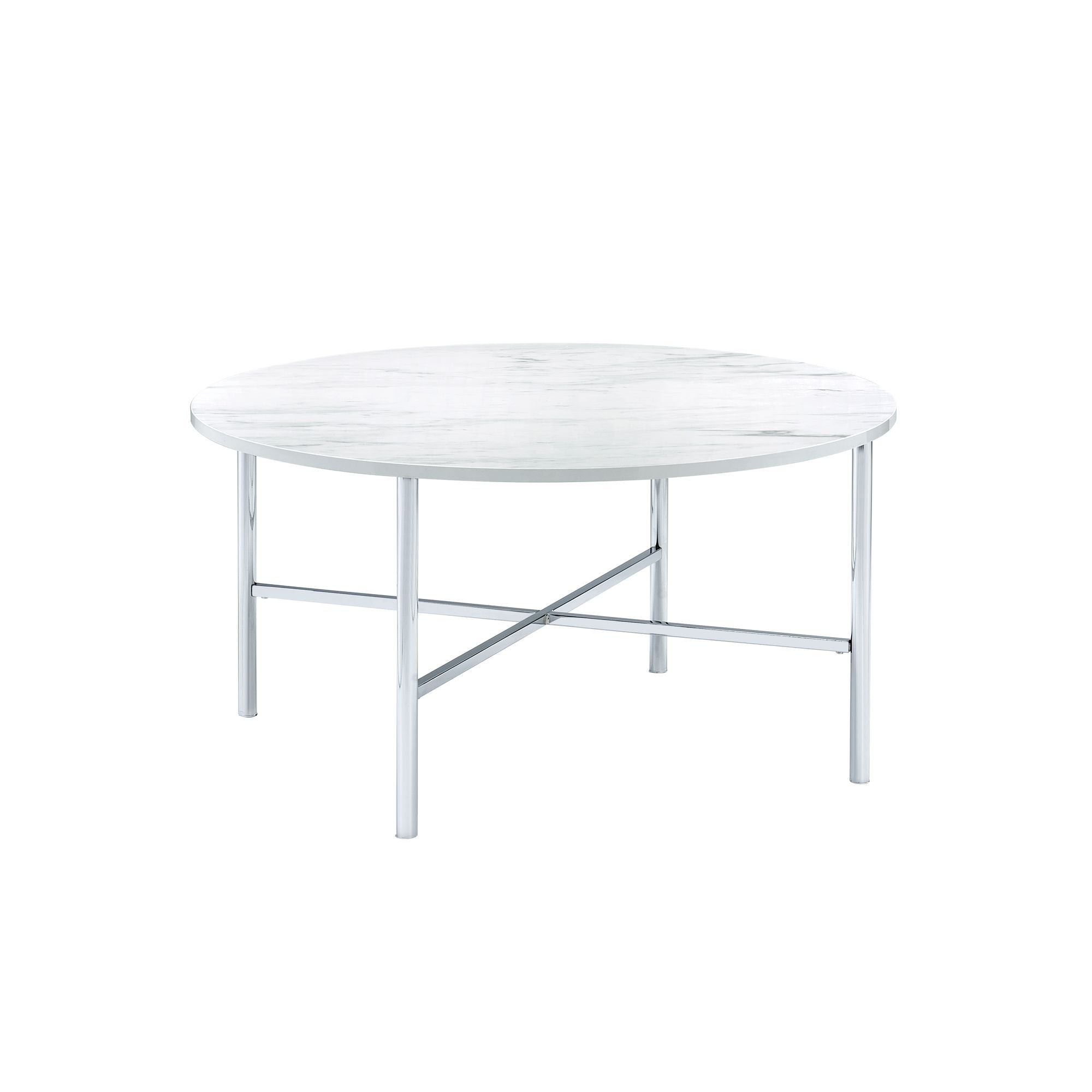 Cyrus - 3 Piece Occasional Table Set - Chrome
