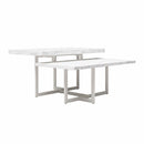 Brielle - Coffee Table, 2 Tiered Design - White Marble