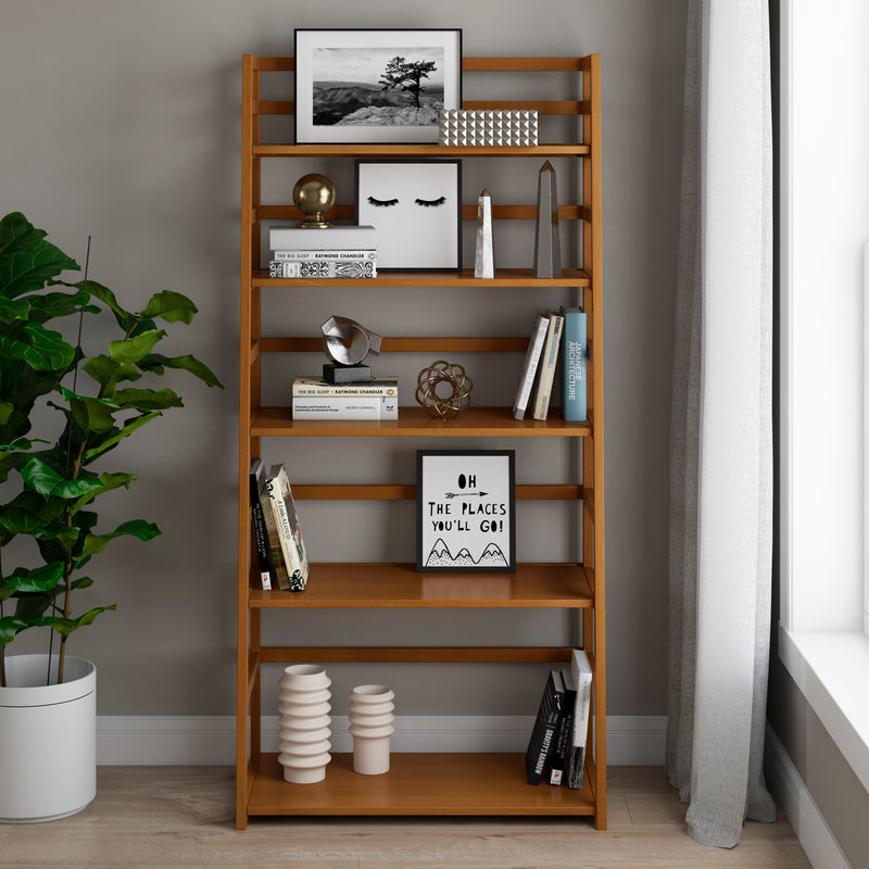 Acadian - Handcrafted Ladder Shelf Bookcase