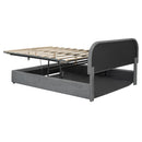 Upholstered Platform Bed With Hydraulic Storage System